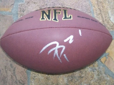 *PATRICK PETERSON*SIGNED*AUTOGRAPHED*FOOTBALL*VIKINGS*CARDINALS*NFL*COA*PROOF!! - Image 1 of 3
