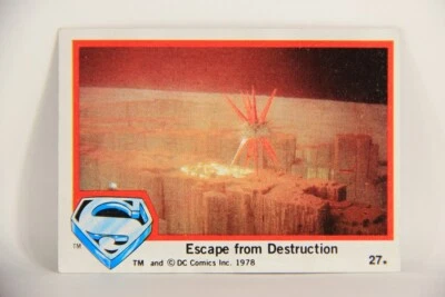 Superman The Movie 1978 Trading Card #27 Escape From Destruction L006046 - Image 1 of 2