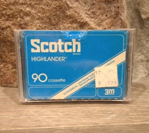 Vintage 1980's - NEW Factory Sealed Scotch Highlander, 90 Min Blank Cassette - Picture 1 of 3