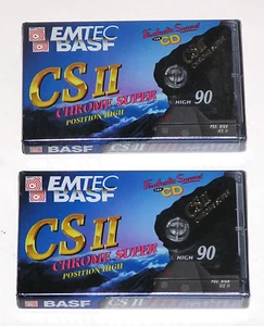 2 x BASF 90 Chrom Super Position High CS II - Tape Kassette Cassette - NEU & OVP - Bild 1 von 1