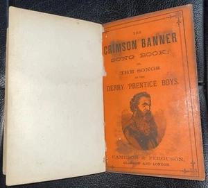 The Crimson Banner Song Book The Songs Derry Prentice Boys - Very Rare Hard Back - Picture 1 of 7