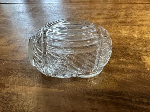 VINTAGE Clear Glass Bird Feeder Water For Bird Cage Cover