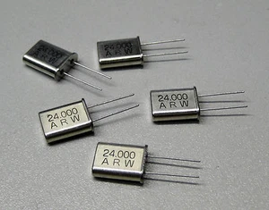 5 Stück ARW 24.000 MHz (24 MHz) Quarze / Bauform HC-49/U (M8635) - Picture 1 of 1