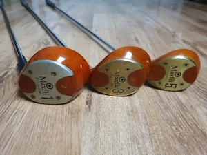 Dunlop Maxfli Pro Special Persimmon 1,3 5 Wood Set - Picture 1 of 12