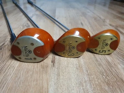 Dunlop Maxfli Pro Special Persimmon 1,3 5 Wood Set - Image 1 of 4