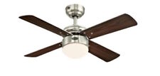 Westinghouse Colosseum 36" Brushed Nickel Ceiling Fan with Light & Remote