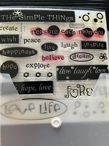 Juego de estampillas retiradas Close to My Heart, CTMH - D1152 Follow Your Dreams - Imagen 1 de 3