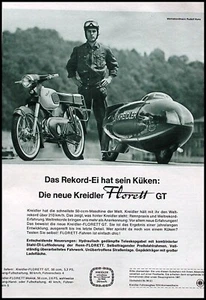 Kreidler Florett GT und Weltrekordmaschine, originale Werbung aus 1966 - Picture 1 of 2