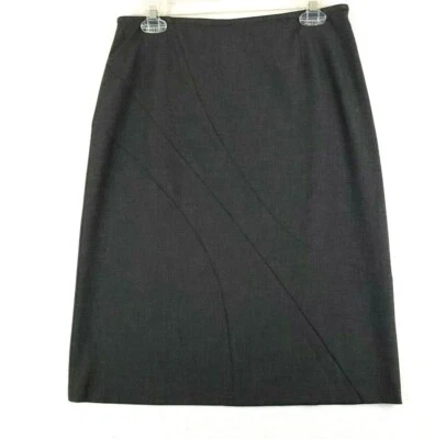 Falda para mujer Jones Wear recta elástica gris carbón mezcla rayón talla 8 Foto 1 de 4