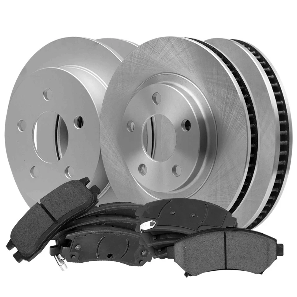 Rotores de freno de disco delanteros y traseros con pastillas de cerámica para Chevy Impala; Monte Carlo Foto 1 de 4