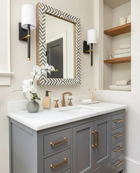 Artículos para el hogar Atlas A107-WB 12 pulgadas Tirador de la colección Oskar c-c, latón cálido Foto 1 de 2