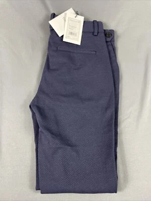 Theory Womens Pants KNIT TWILL 2 PINTUCK 2 Navy Blue NWT MSRP $285 - Image 1 of 4