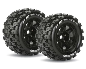 LOUISE MFT ST 3.8 Mcross Reifen 1/8 auf Offset Felge Monster Truck LOUT3327BH .. - Bild 1 von 1