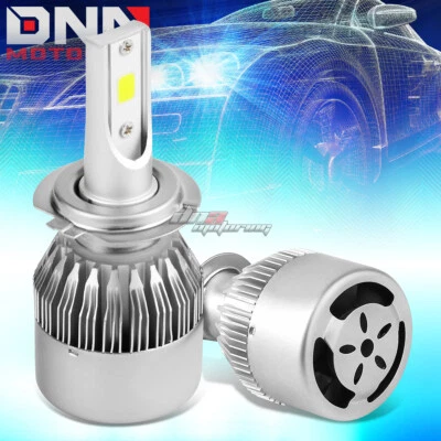 PAR DE BOMBILLAS DE REPUESTO DE FAROS DE HAZ ALTO/BAJO ILUMINACIÓN LED 6000K H7 CON VENTILADOR Foto 1 de 4