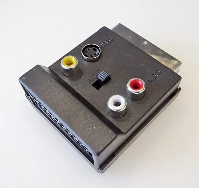 Scart-Kupplung + 3x Cinch-Kupplung + MINI-DIN 4Pin S-VHS-Kupplung + in / Out Sch - Bild 1 von 3