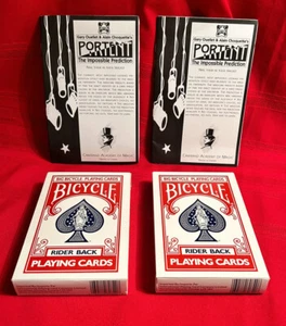 2 Portent-Gary Ouellet (Instr. & special jumbo Red decks). MENTALISM.Retail $150 - Picture 1 of 2