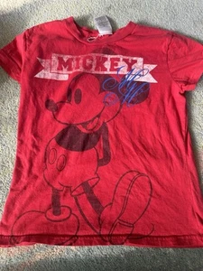 Disney Mickey Mouse Classic Top T-Shirt Junior Girls Size S|CH 3/5 - Picture 1 of 2
