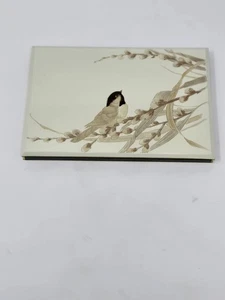 VINTAGE OTAGIRI JAPAN GIBSON GRUSSKARTEN LACKWAREN ADRESSBUCH UNBENUTZT VOGEL - Bild 1 von 14