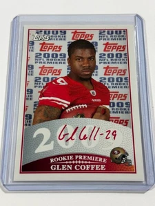 2009 Topps Glen Coffee Rookie Premiere Auto RC #RPA-GC San Francisco 49ers - Picture 1 of 2
