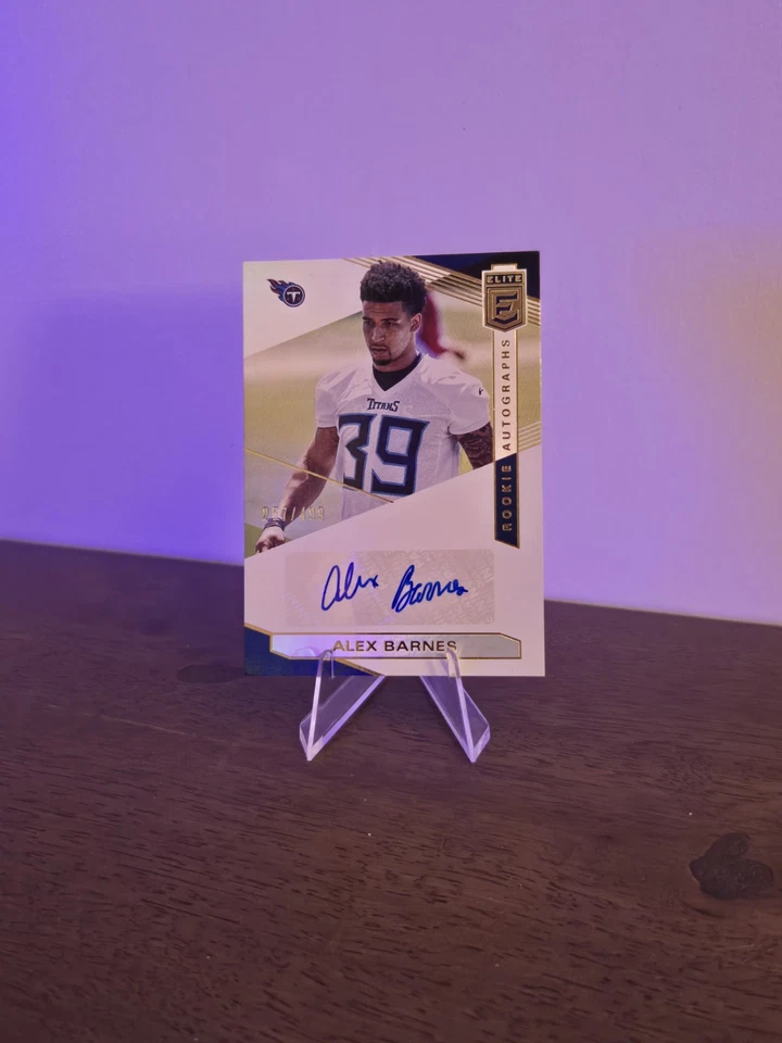 2019 Panini Donruss Elite RC Auto /499 Alex Barnes Titans - Image 1 of 4