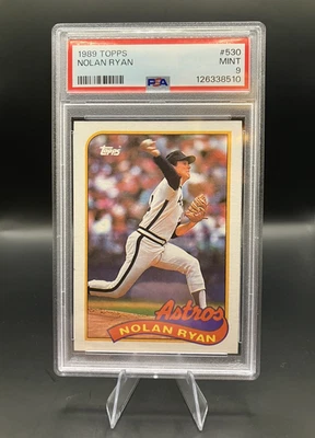1989 Topps - Nolan Ryan #530 - Astros - Hall of Fame - PSA 9 - Image 1 of 3