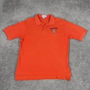 Vintage Syracuse Orangemen Shirt Polo Herren Large Orange College Basketball 90s - Bild 1 von 8