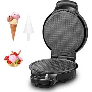 FOHERE~Nonstick, 7.5โ Thin Waffles, Cones & Bowl Maker W/ Cone Roller! NEW!!๐ง - Picture 1 of 14