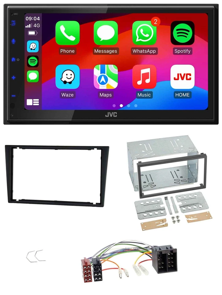 JVC Bluetooth 2DIN MP3 DAB USB Autoradio für Opel Corsa C Meriva Signum Vectra B - Bild 1 von 4