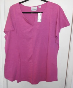 NEU. Avenue. Rosa, V-Ausschnitt, Flügelärmel Pullover Oberteil Gr. Staaten 18/20 ??? - Bild 1 von 5