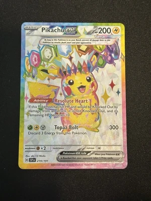 Pikachu ex 219/191 Sv08: Surging Sparks Holo - Image 1 of 2