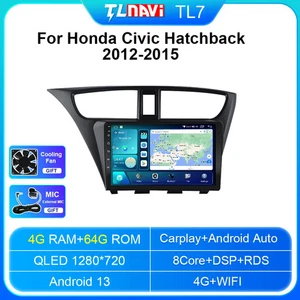 For Honda Civic Hatchback 2012-2015 Car Radio CarPlay Screen Multimedia Player - Bild 1 von 32