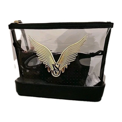 Victoria's Secret Nuevo con Etiquetas Fashion Show 2025 Estuche Cosmético Set 2 Piezas Logo Cremallera Transparente Foto 1 de 3