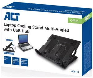 ACT AC8110 Notebook-Kühlpad 43,9 cm (17.3" ) 1000 U/min Schwarz (AC8110) - Afbeelding 1 van 5