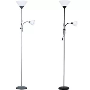 Mother & Child Standard Floor Lamp Uplighter Adjustable Reading Task Light - Picture 1 of 24