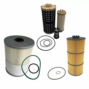 Oil & Fuel Filter Set For Detroit DD13 DD15 DD16 PF9924 FS19915 P551005 - Picture 1 of 12