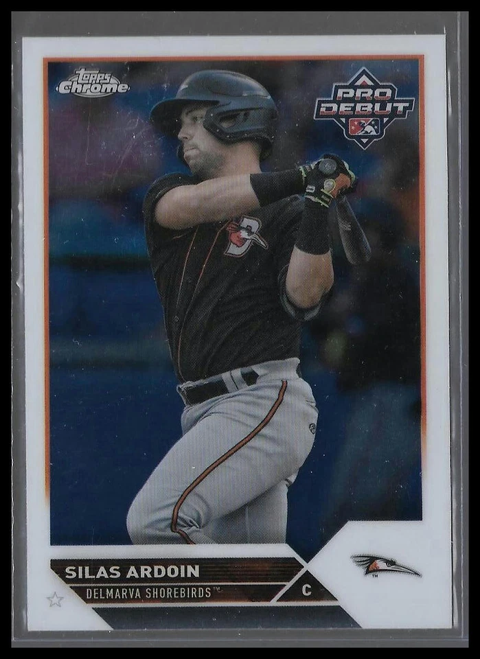 2023 Topps Pro Debut Chrome #PDC-87 Silas Ardoin Delmarva Shorebirds - Image 1 of 2
