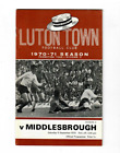 1970/71 Luton Town v Middlesbrough + League Review Football Programme