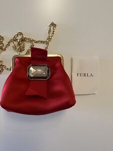 FURLA - Evening Bag Purse With Gold Chain