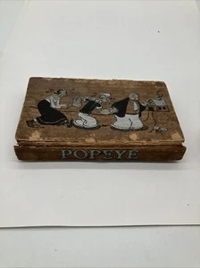 Vintage 1930s Popeye The Sailor Man School Pencil Box/Case Olive 🫒 Oil-Wimpy - Picture 1 of 8