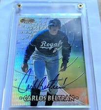 Carlos Beltran 1997 Bowman’s Best Rookie Refractor w/In Person Autograph # 176