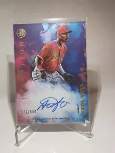 2021 Bowman Inception Arol Vera Prospect Autogramm Auto #202/600 Engel - Bild 1 von 2