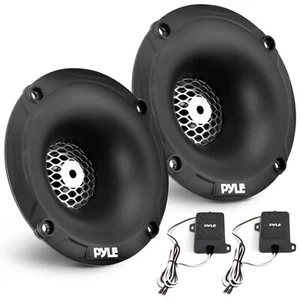 Pyle Marine 60W Tweeter Speaker System-Pair 1'' PEI Dome w/ Horn Diffuser - Picture 1 of 8