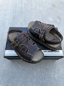 Dr Martens Brown Leather Sandal UK Size 1 / US Kid Size 2 / European Size 33 - Picture 1 of 17