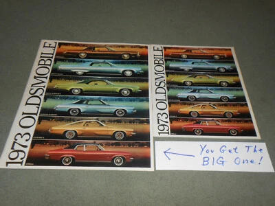 1973 OLDSMOBILE 10.5 x 12 PRESTIGE CATALOG BROCHURE OLDS 88 CUTLASS TORONADO 98  - Imagem 1 de 4