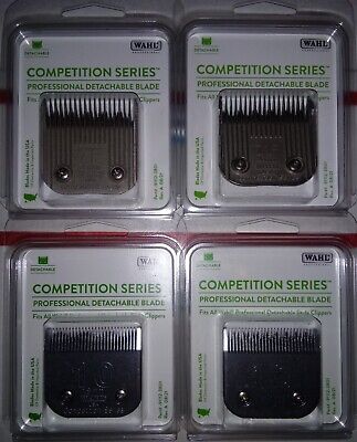 Wahl, #10 & #7F (LOT OF 4) COMPETITION SERIES TRIMMING BLADES- 1.8mm - 4mm • 58.65€