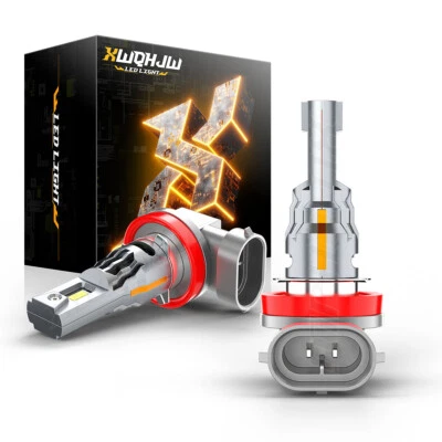 Faros LED H11 blancos 6000 k de haz bajo alto para Nissan KICKS 2019-2024 Foto 1 de 4