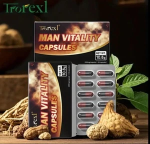 Like Extenzze! Men’s Vitality Capsules 36ct 300mg Boost Energy+Vitality Exp03/27 - Picture 1 of 7
