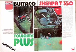 Article papier 4 pages BULTACO SHERPA T350 juillet 1975 MR 2230 - Photo 1/2