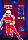-Football Cards- TreVeyon Henderson Blue Class of 2024 Leaf Draft #81 - NM