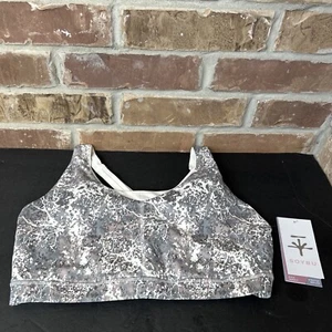 Soybu Sports Impact Bra L Large Distressed camo Gray Padded Stretch NWT - Picture 1 of 11